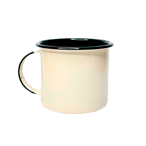 Caneca Esmaltada Especial - Off White 370ml